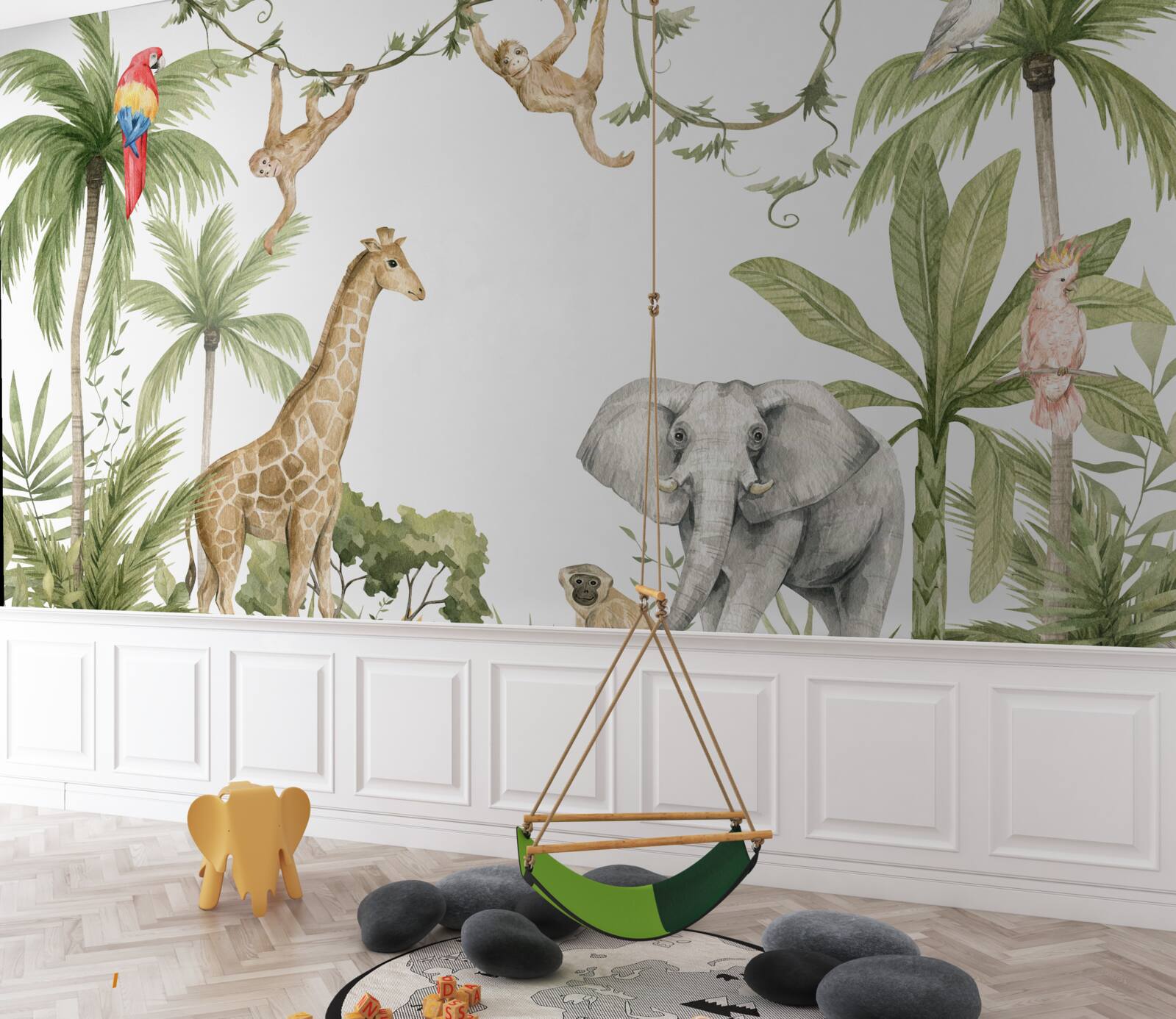 Фотошпалери тварини в тропічному лісі