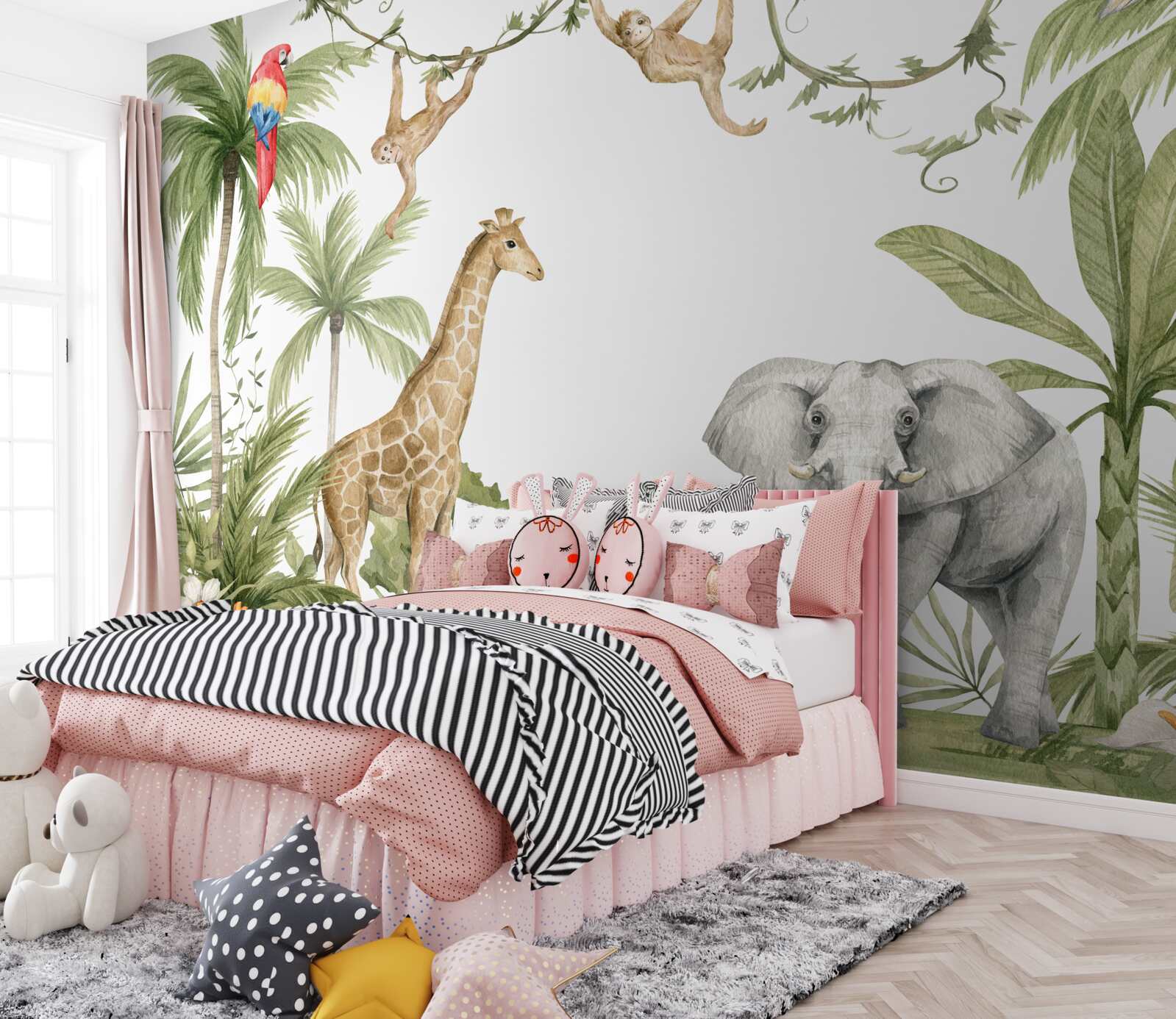 Фотошпалери тварини в тропічному лісі