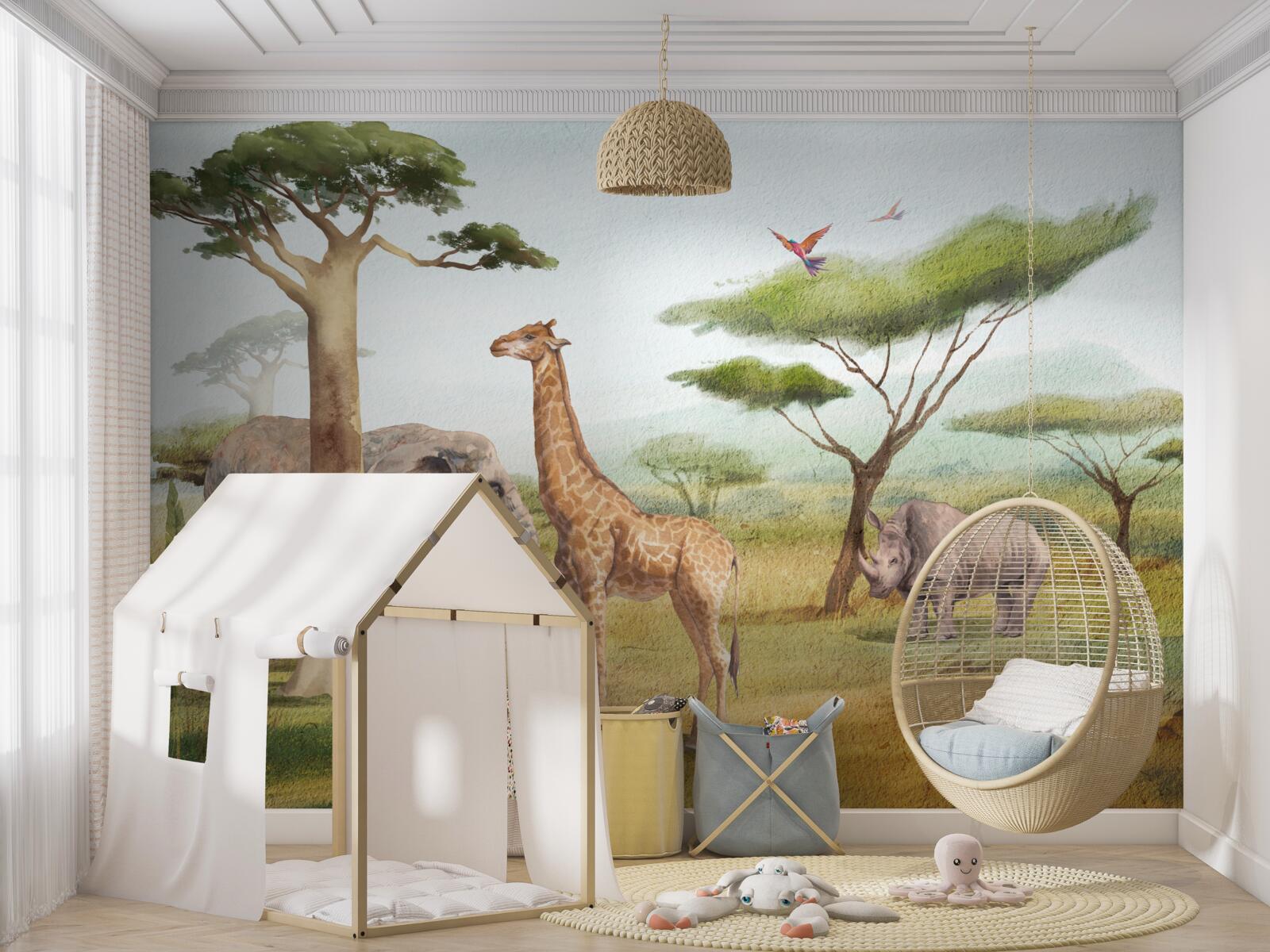 Фотошпалери африканські тварини на сафарі