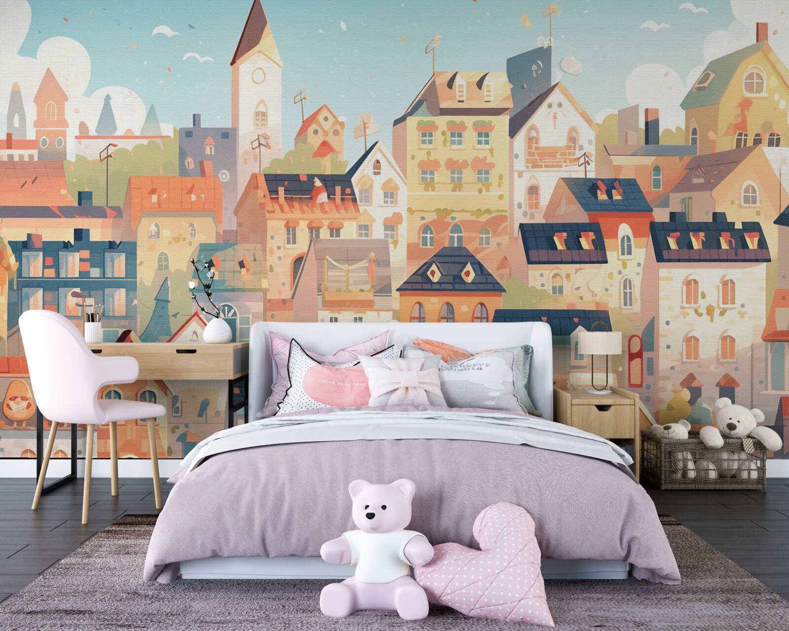 Фотошпалери дахи міських будинків