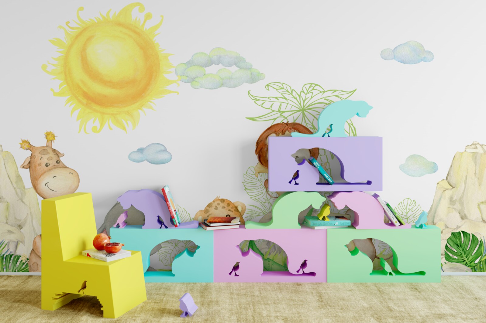 Фотошпалери маленькі тварини розважаються