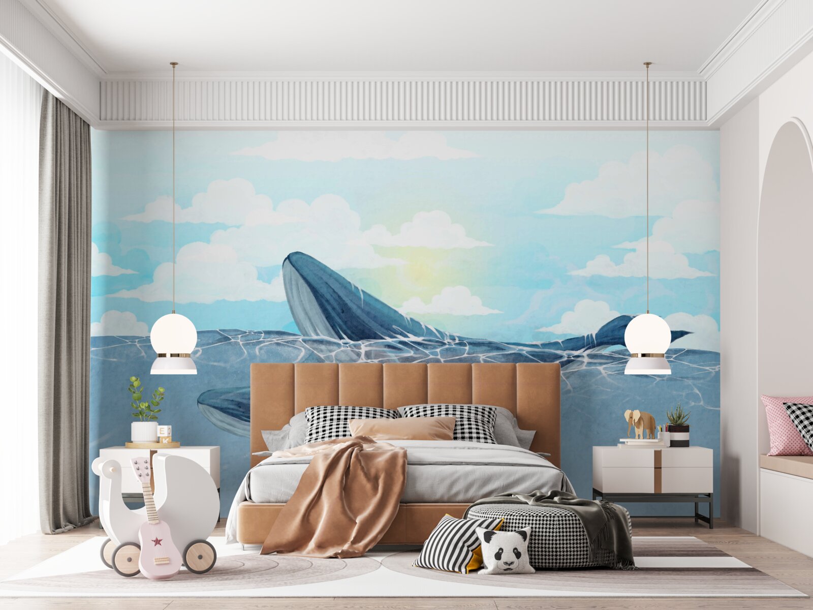 Фотошпалери дві косатки належать до водної стихії