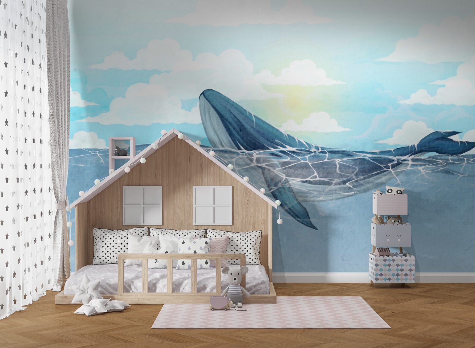 Фотошпалери дві косатки належать до водної стихії