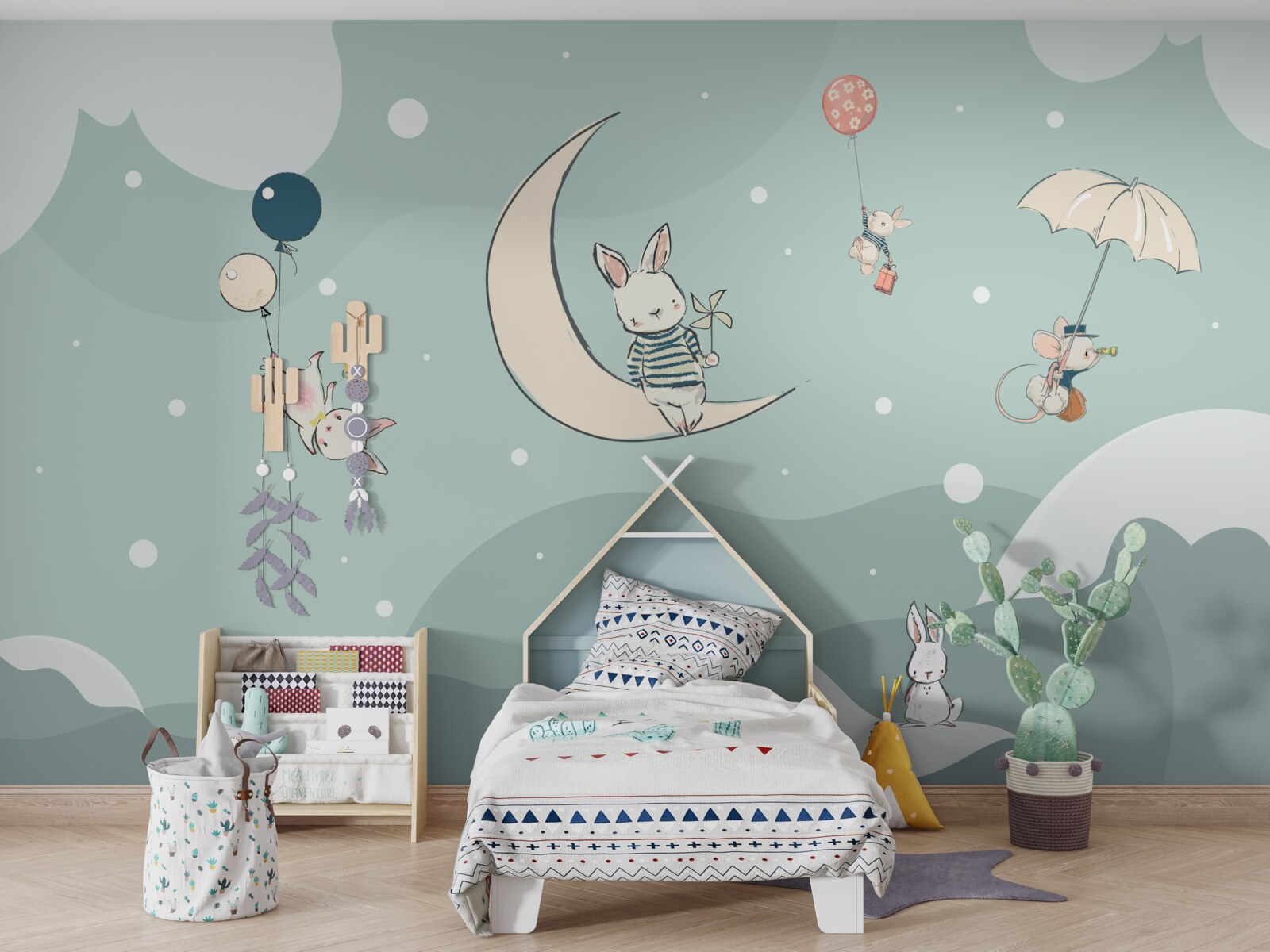 Фотошпалери істоти грають у безмежжі неба