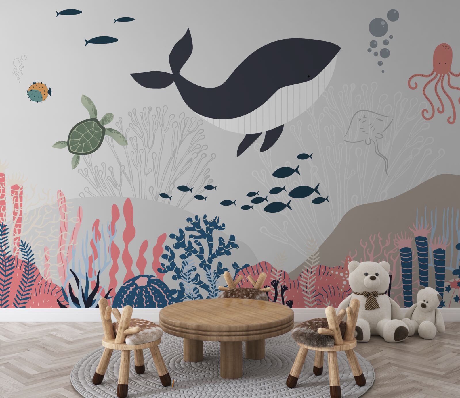 Фотошпалери тварини, що живуть у глибинах океану