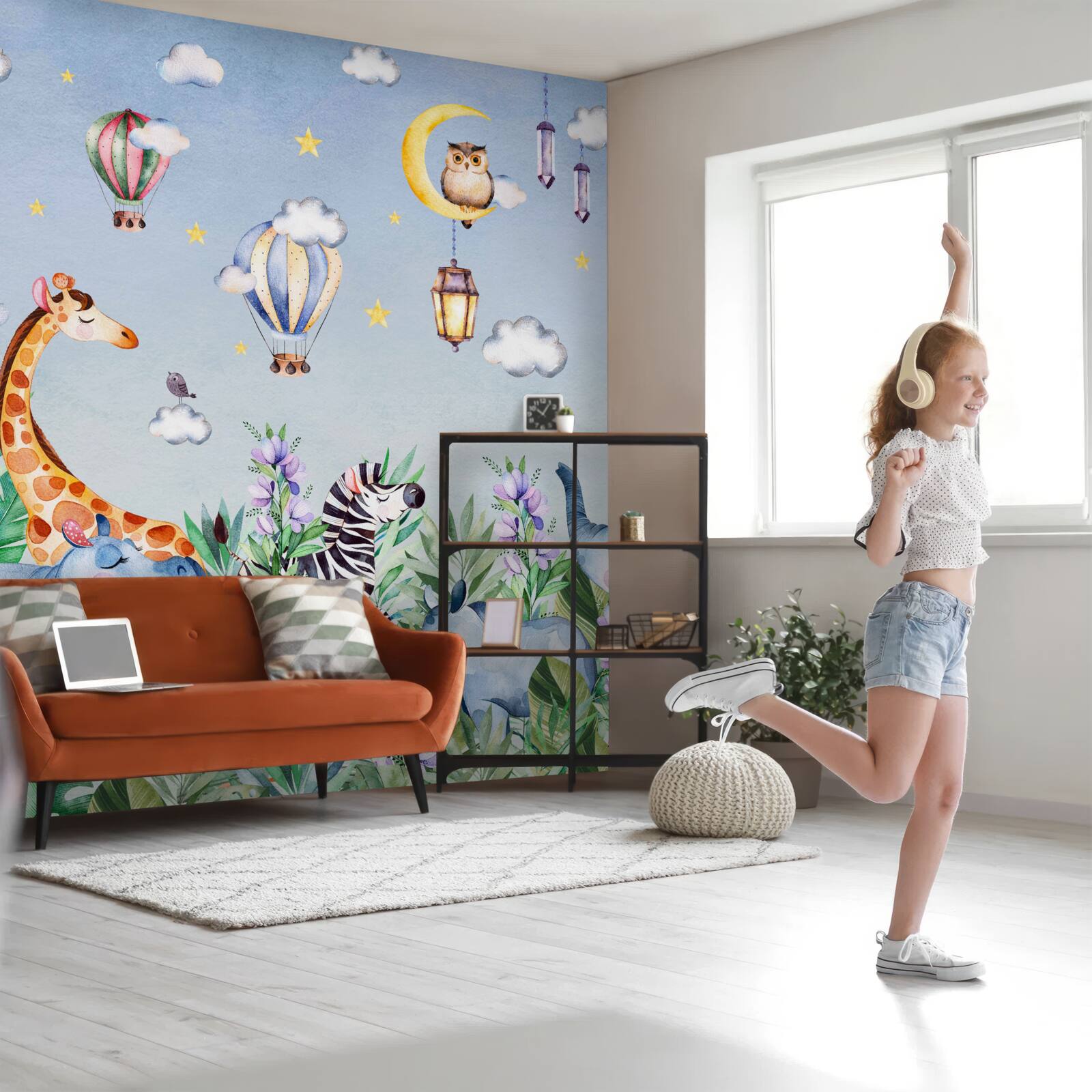Фотошпалери милі тваринки та кумедні повітряні кульки