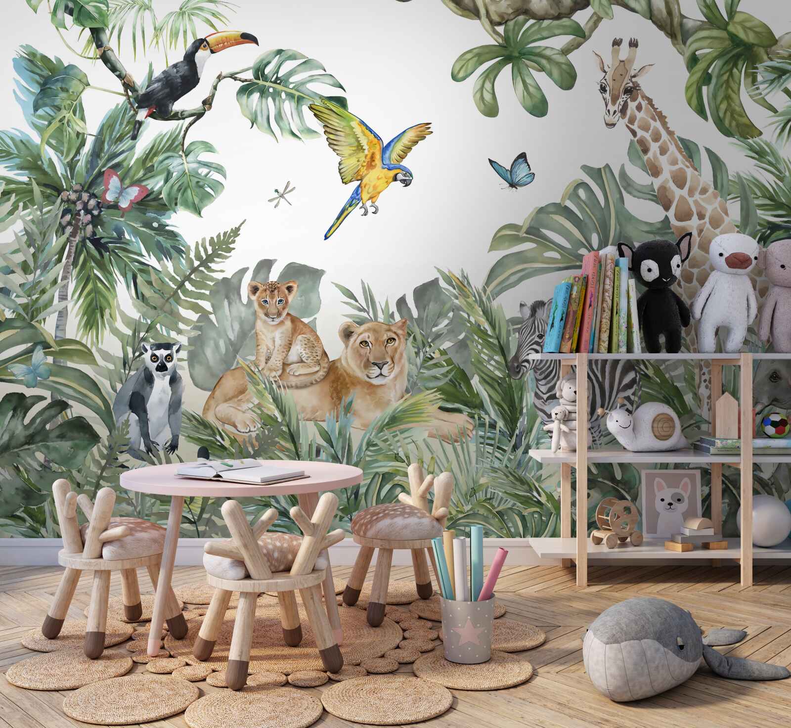 Фотошпалери у тропіках блукають різні тварини