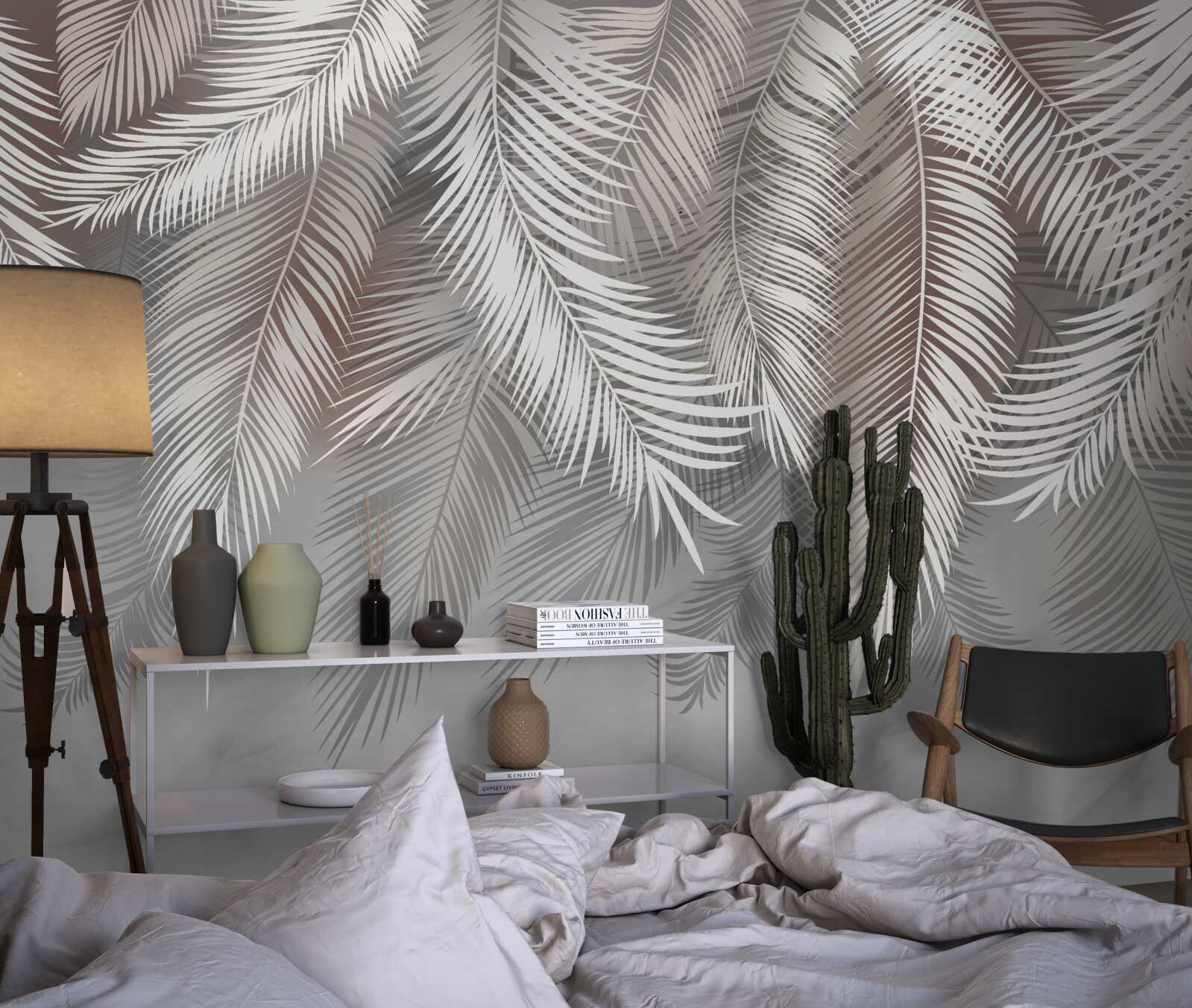 Фотошпалери смужка на задньому плані сірого кольору