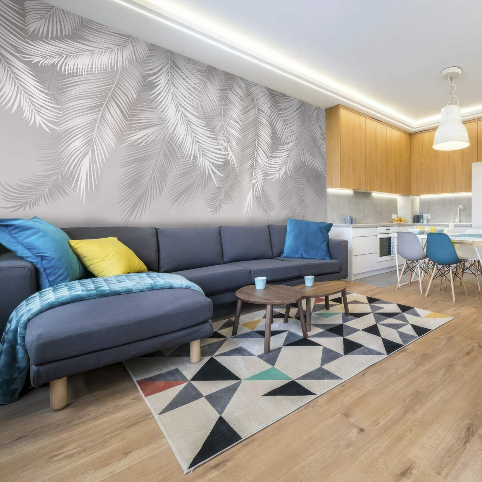 Фотошпалери листя, біле і яскраве, нагадує пір'я