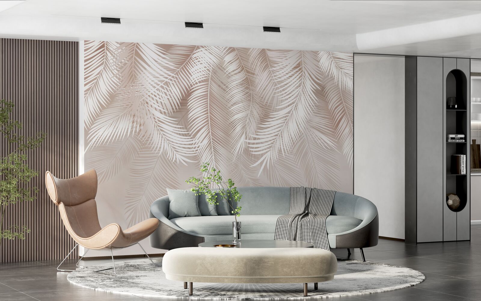 Фотошпалери пір'я рожевих і світлих відтінків