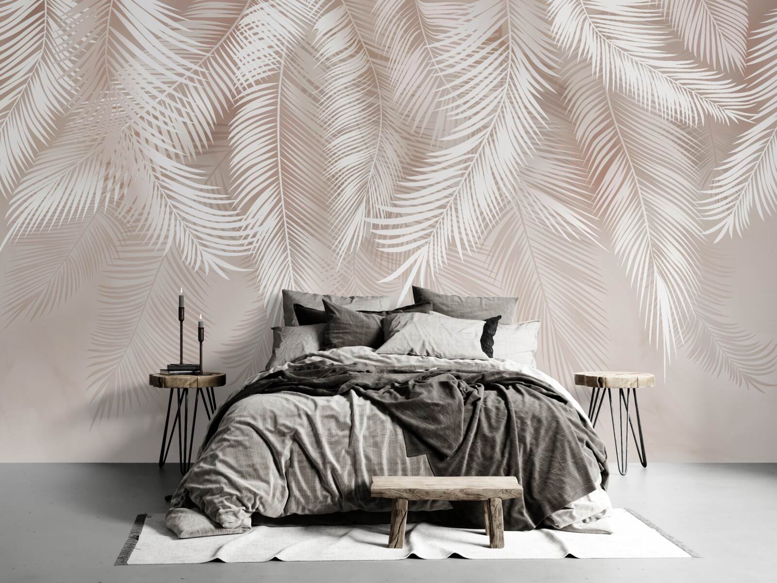 Фотошпалери пір'я рожевих і світлих відтінків