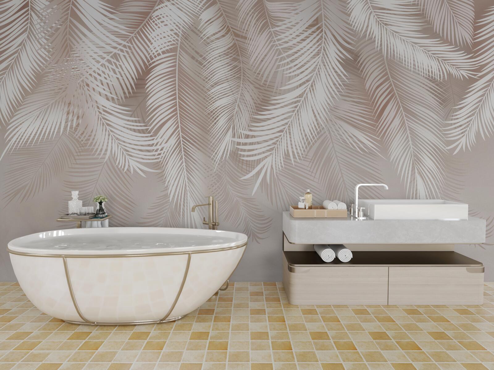 Фотошпалери пір'я рожевих і світлих відтінків