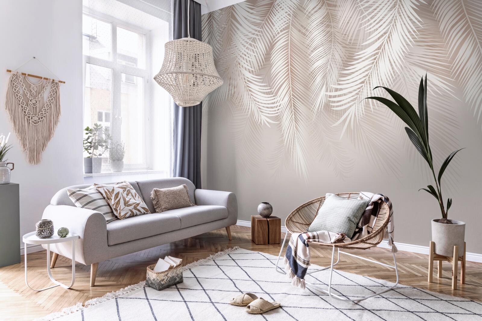 Фотошпалери ніжно-рожеве пір'я