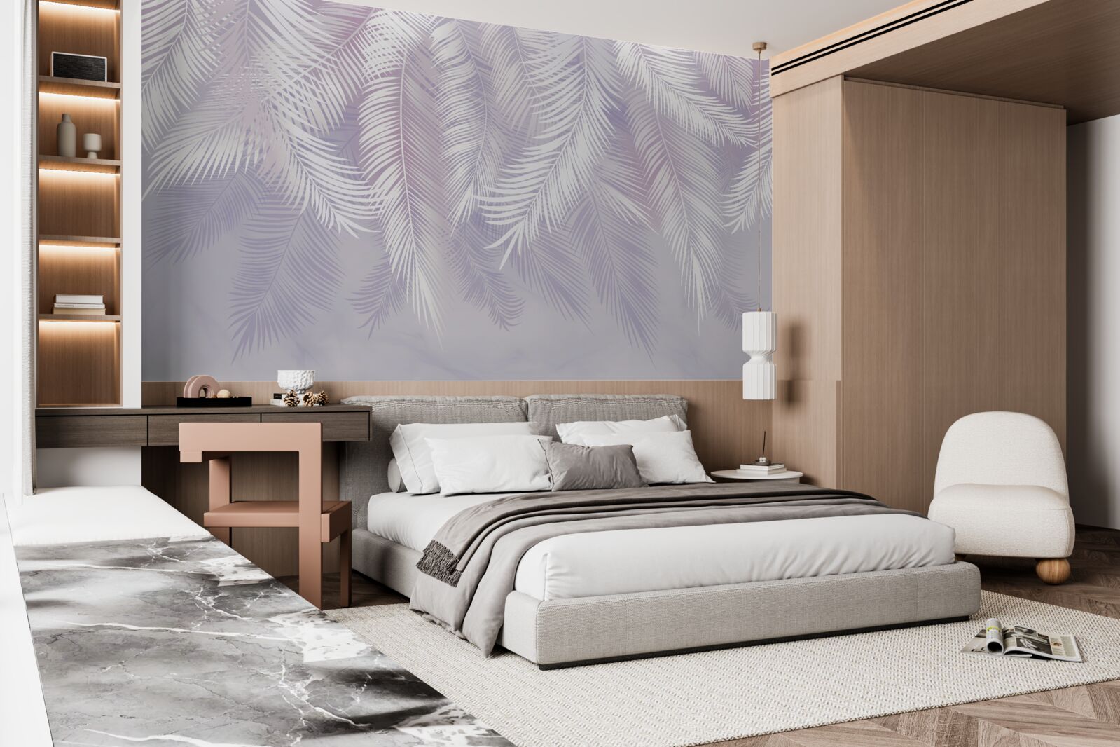 Фотошпалери тропічне листя, що опадає