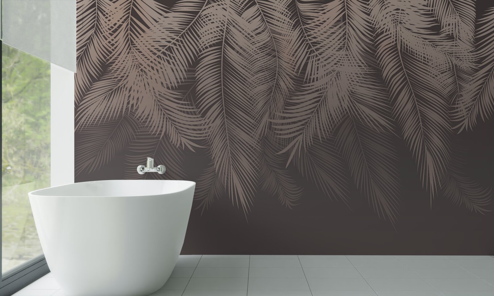 Фотошпалери золоте пальмове листя