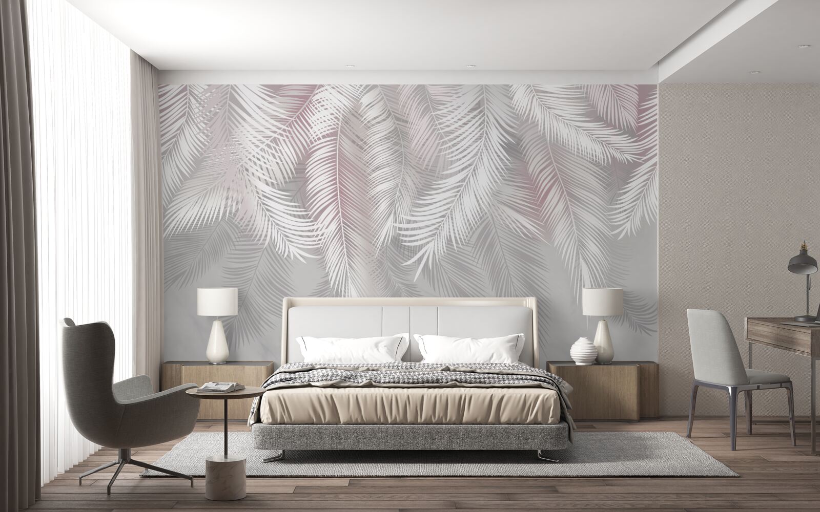 Фотошпалери яскраве листя на затемненому фоні