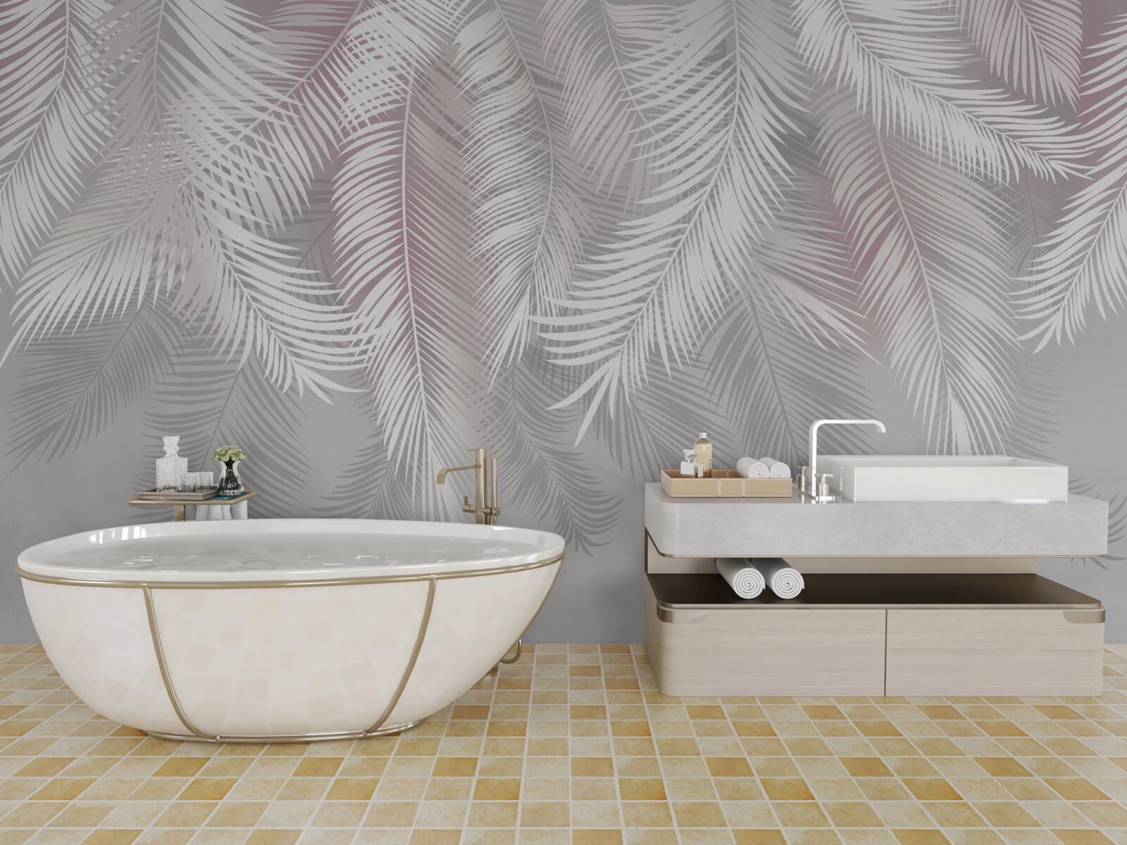 Фотошпалери яскраве листя на затемненому фоні