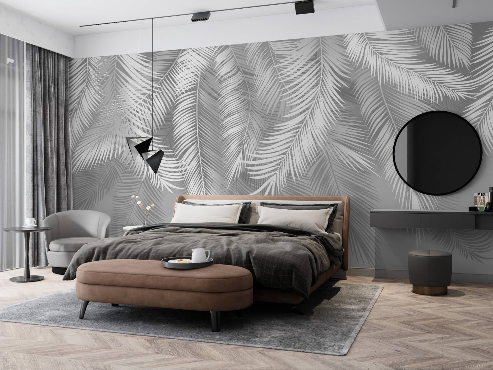 Фотошпалери тропічне листя