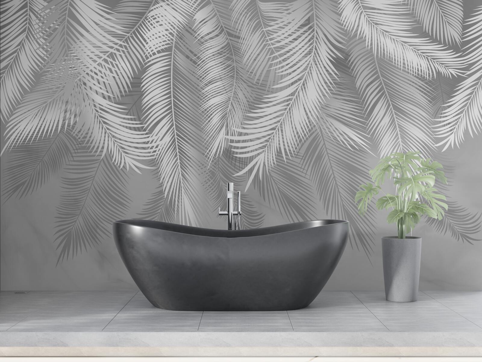 Фотошпалери тропічне листя