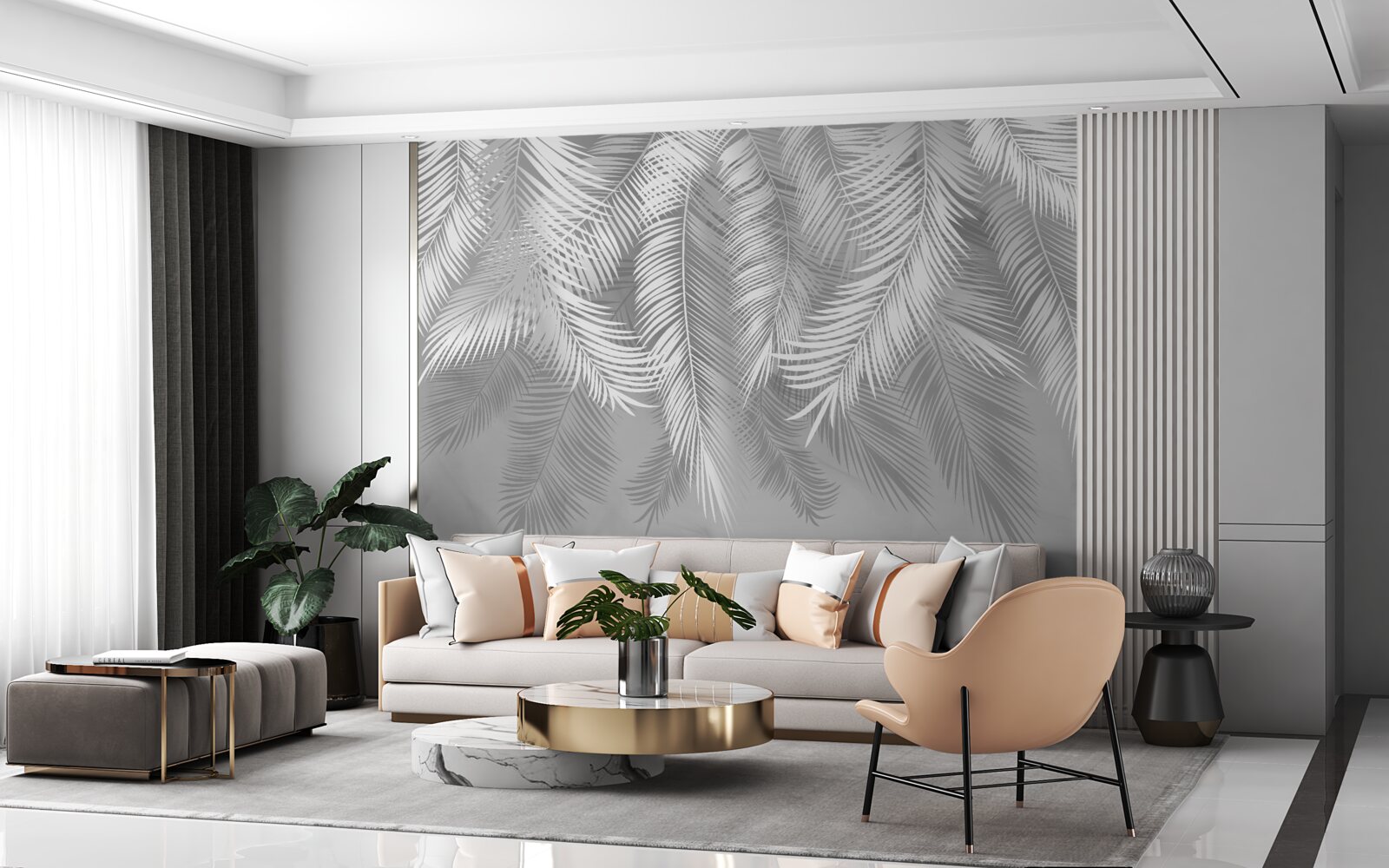 Фотошпалери тропічне листя