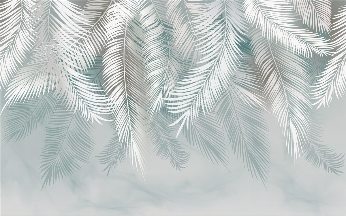 Фотошпалери пальмове листя нагадує пір'я