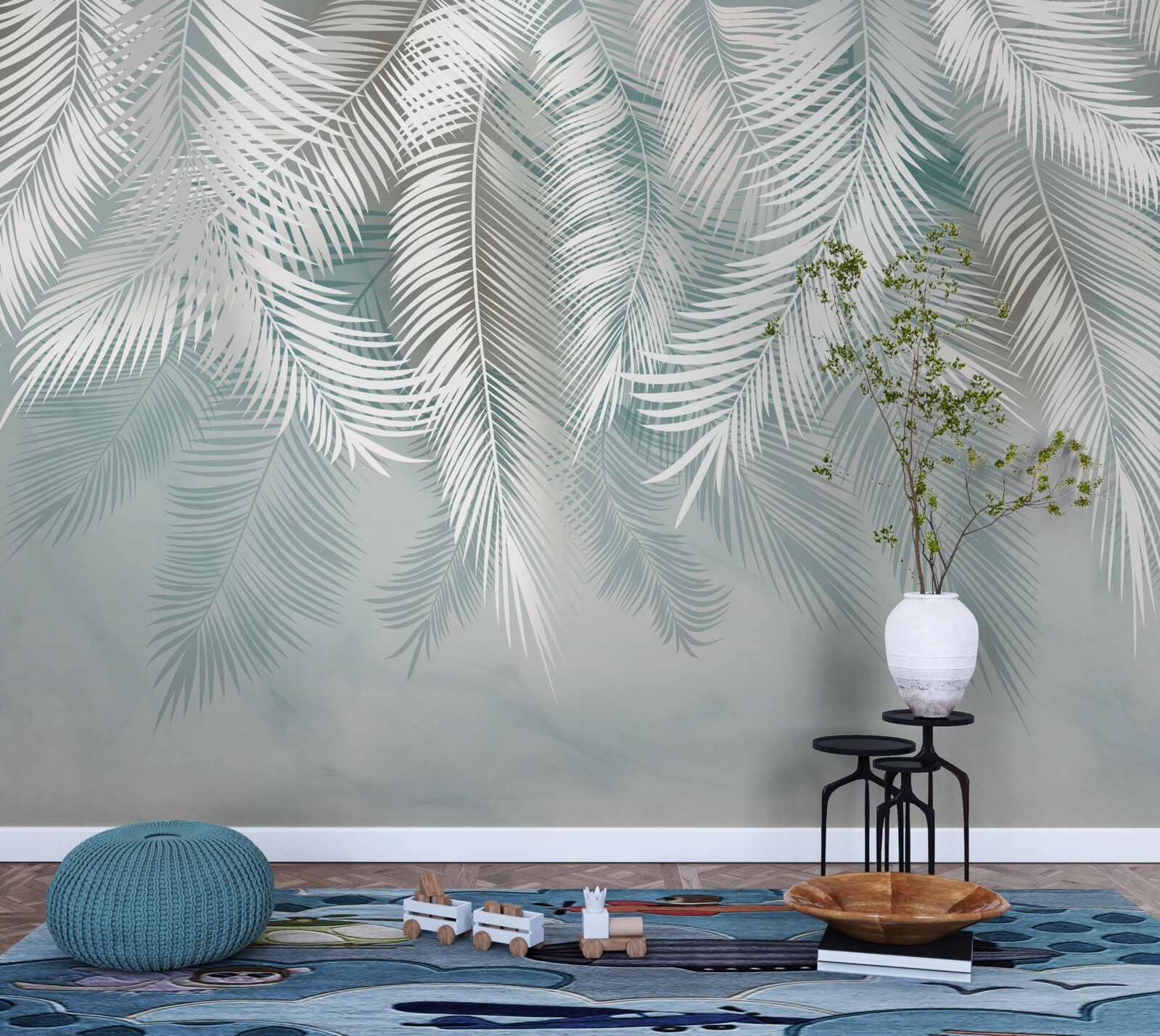 Фотошпалери пальмове листя нагадує пір'я