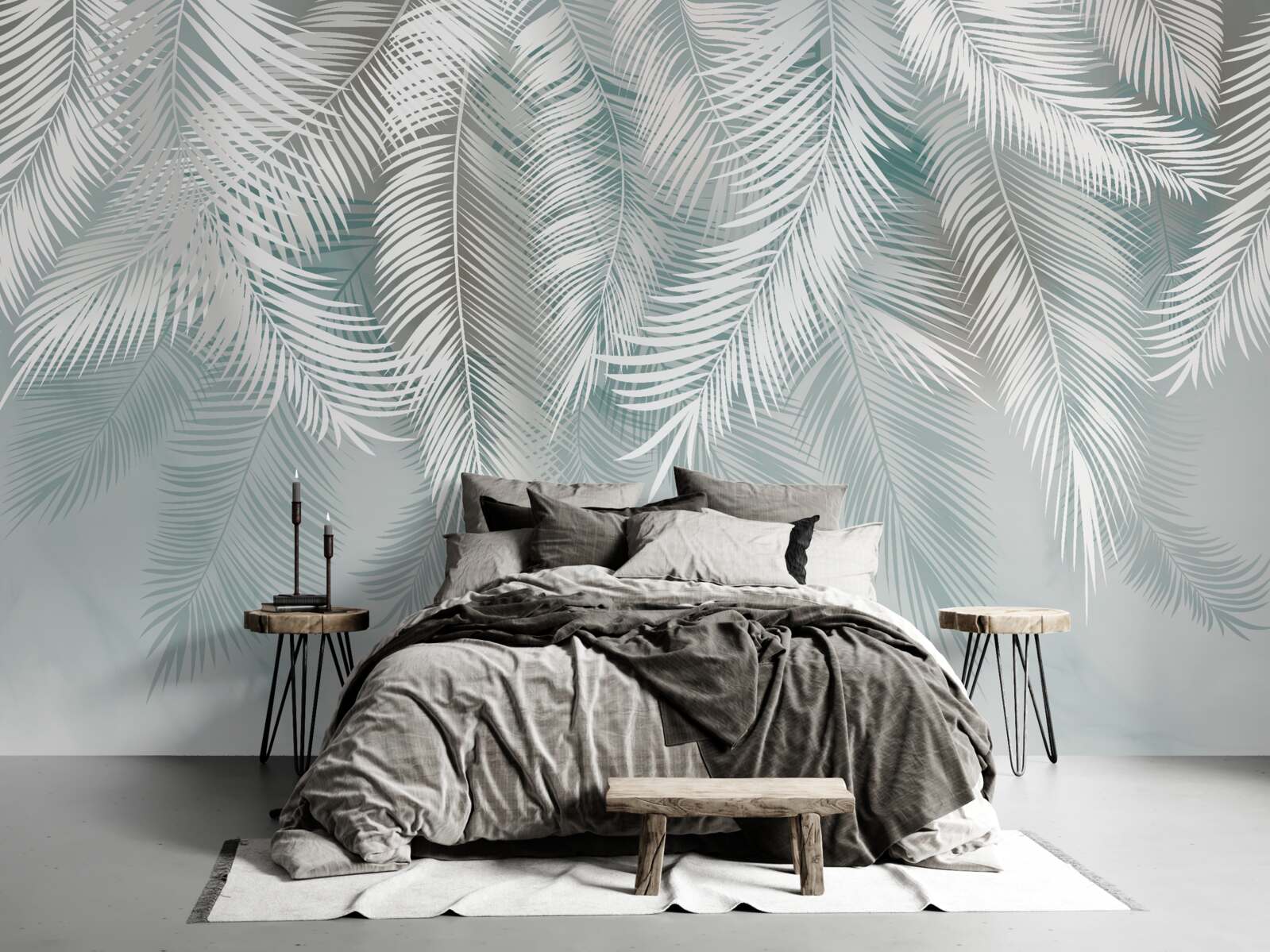 Фотошпалери пальмове листя нагадує пір'я