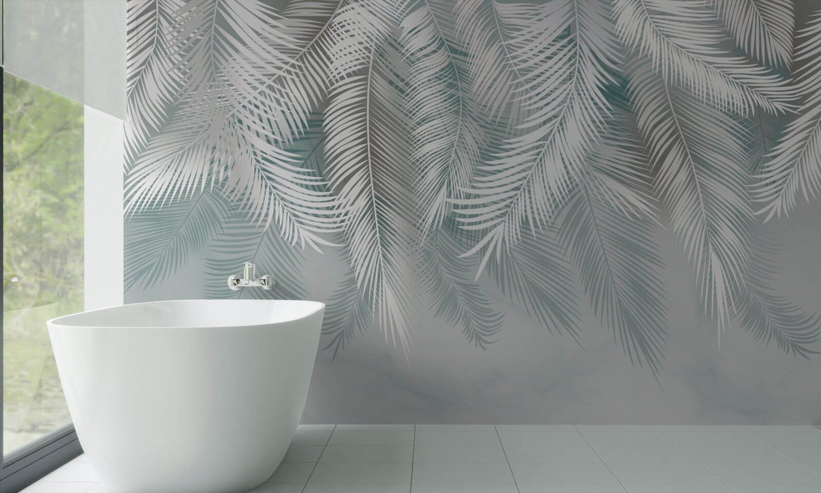 Фотошпалери пальмове листя нагадує пір'я