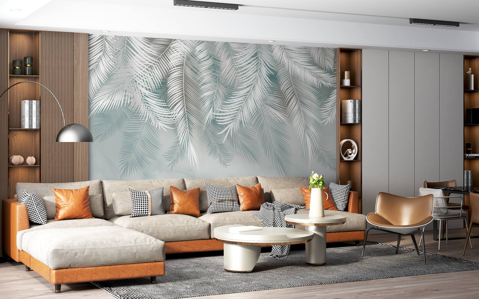 Фотошпалери пальмове листя нагадує пір'я