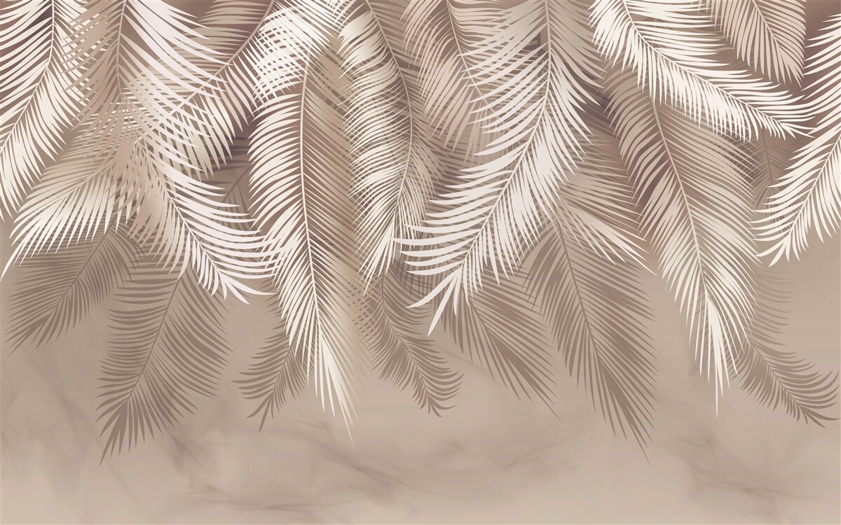 Фотошпалери велике пальмове листя
