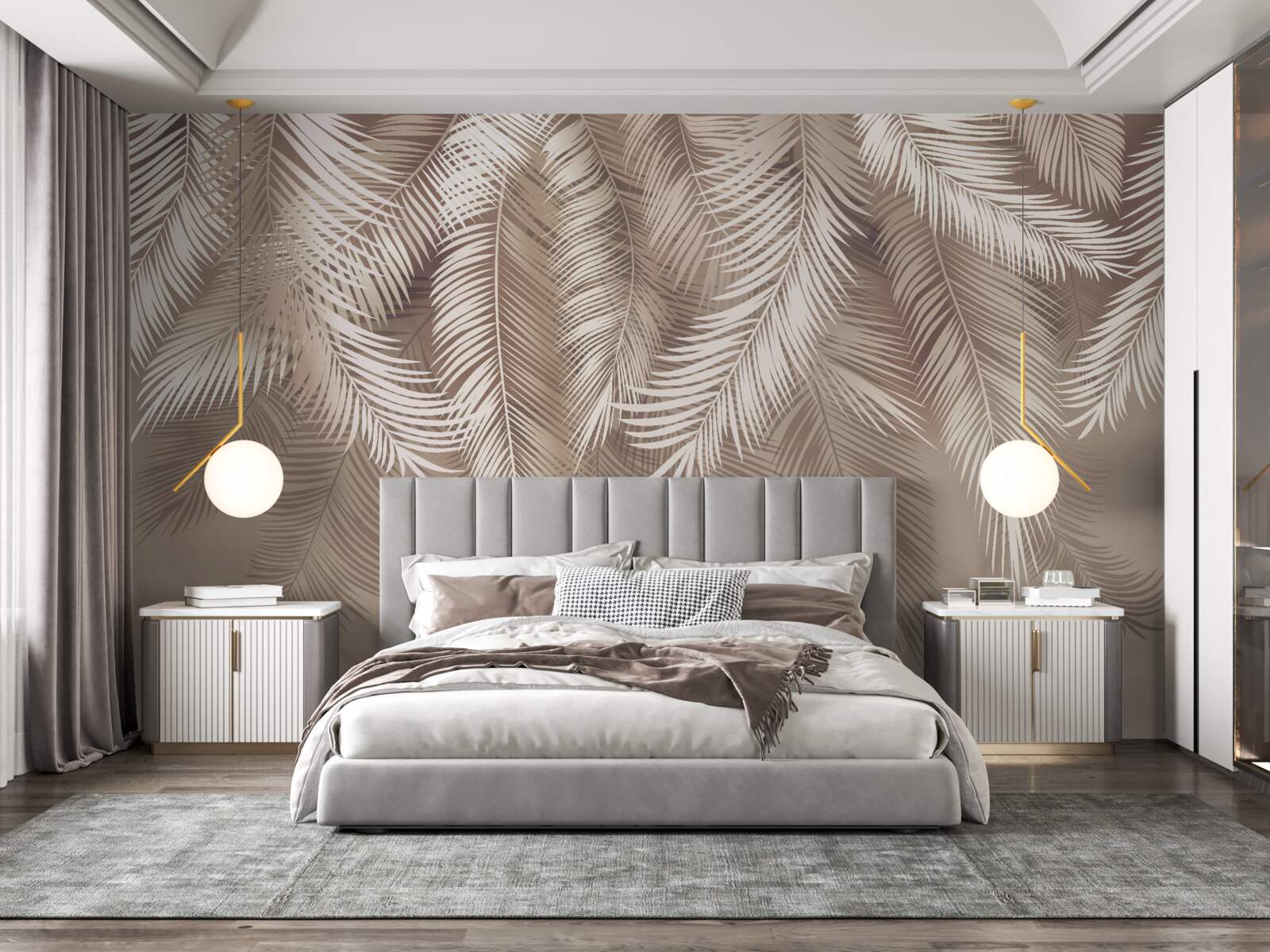 Фотошпалери велике пальмове листя