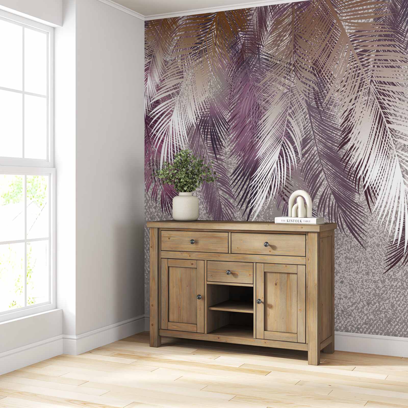 Фотошпалери важке пір'я звисає