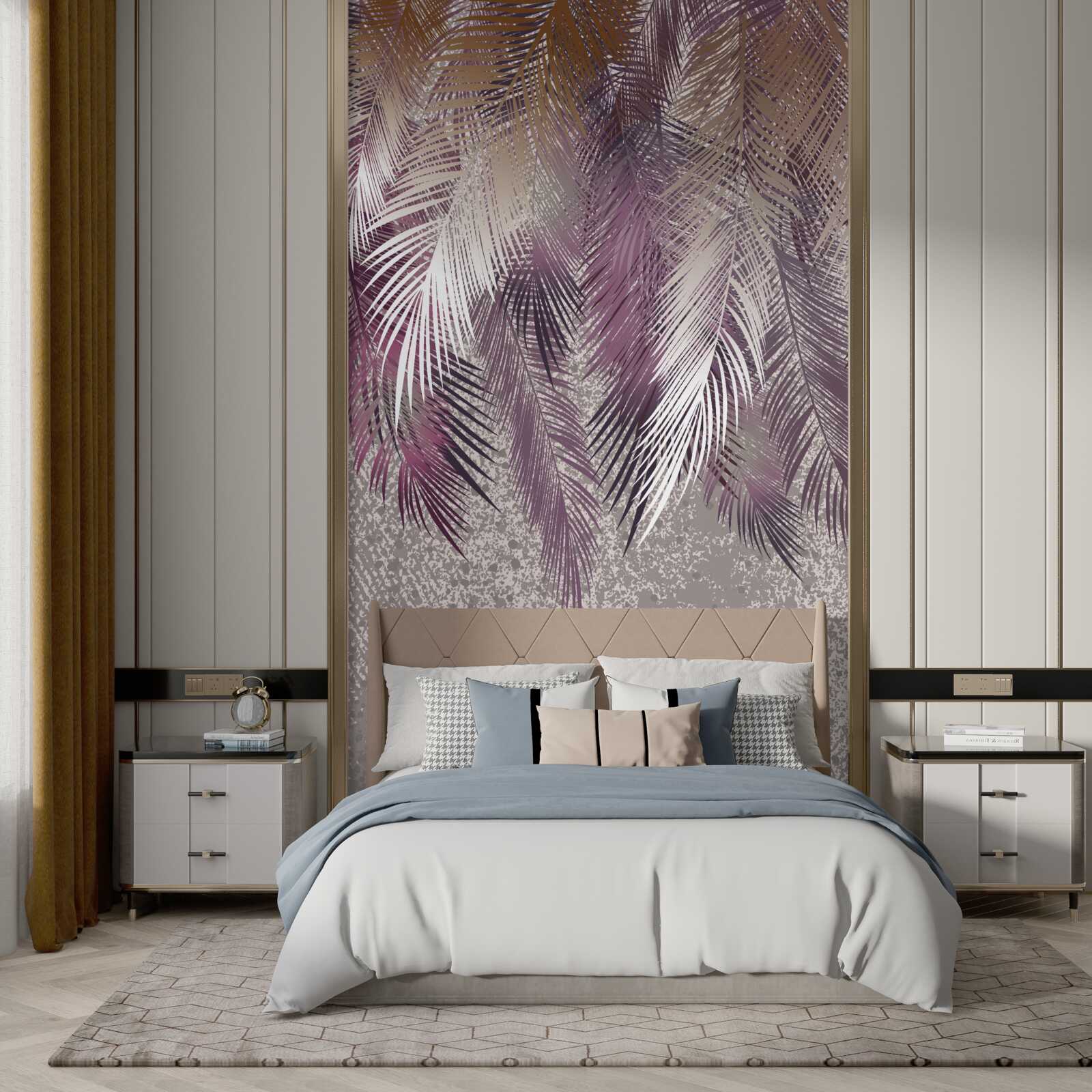 Фотошпалери важке пір'я звисає