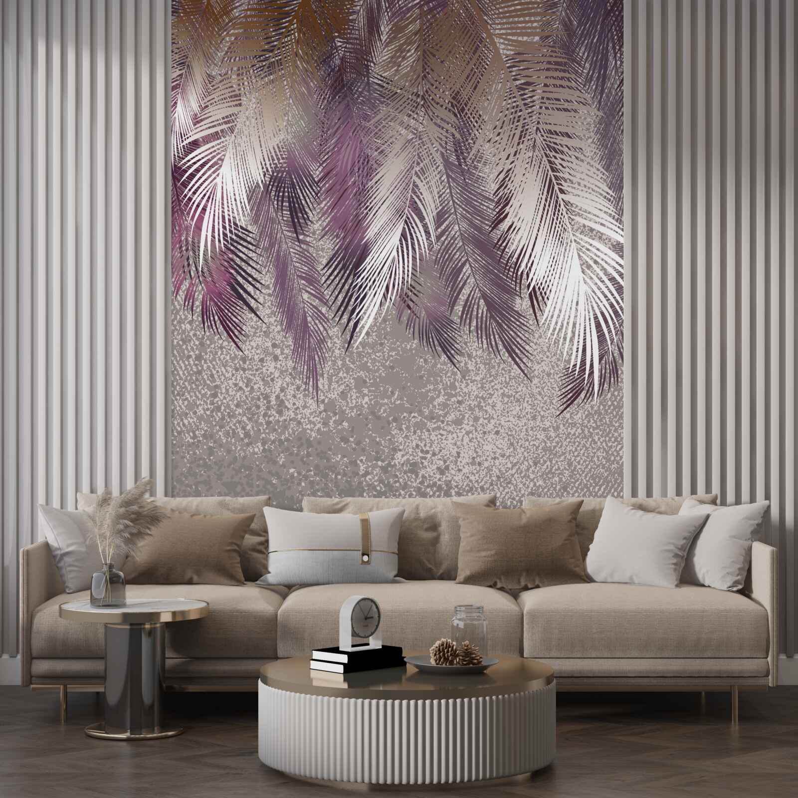 Фотошпалери важке пір'я звисає