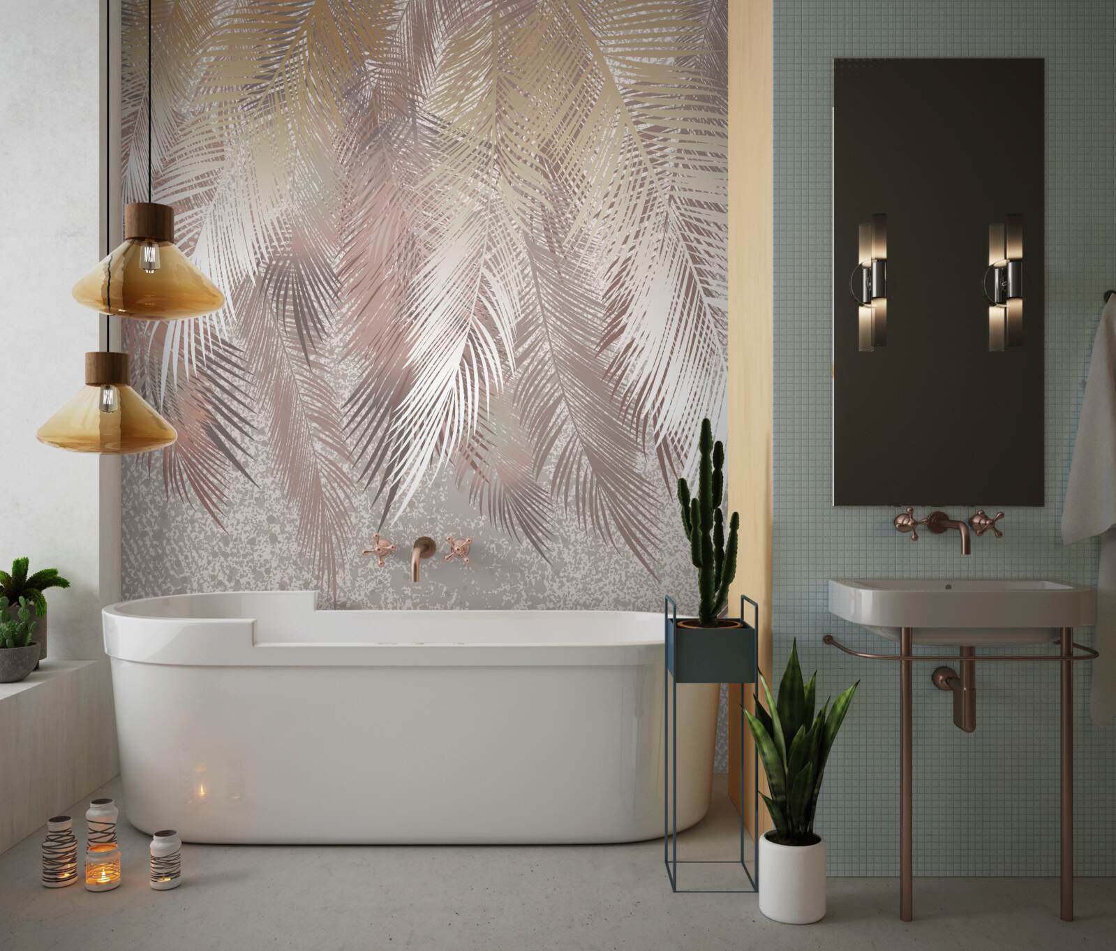 Фотошпалери пишні шлейфи прагнуть вологи