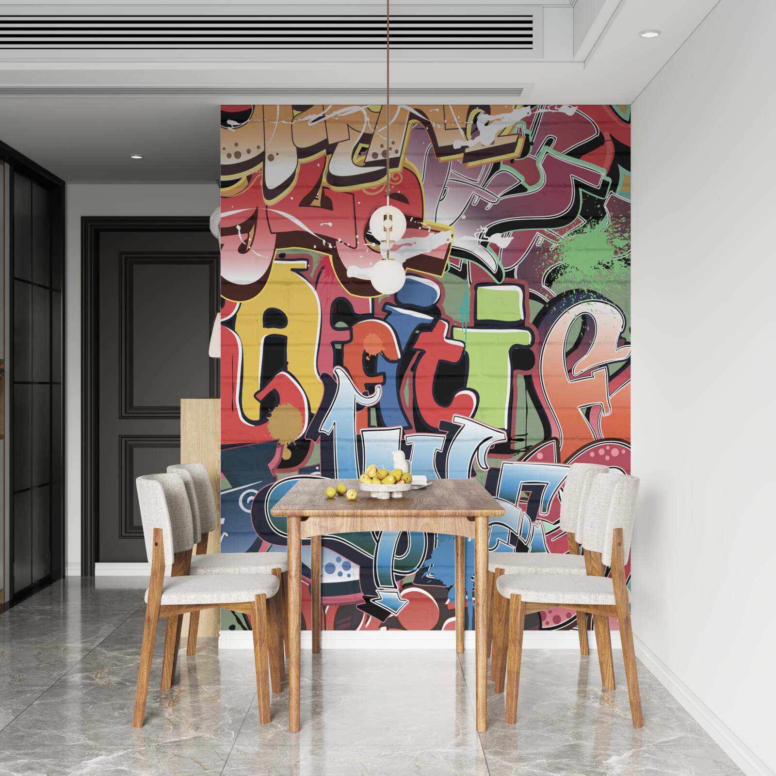 Фотошпалери вибуховий стріт-арт текст