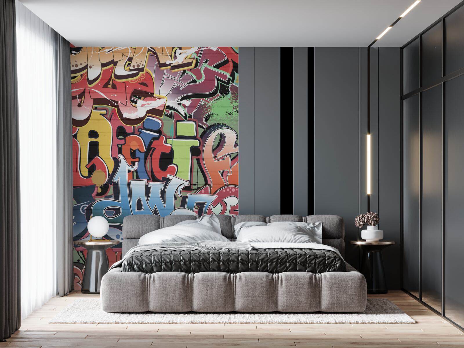 Фотошпалери вибуховий стріт-арт текст