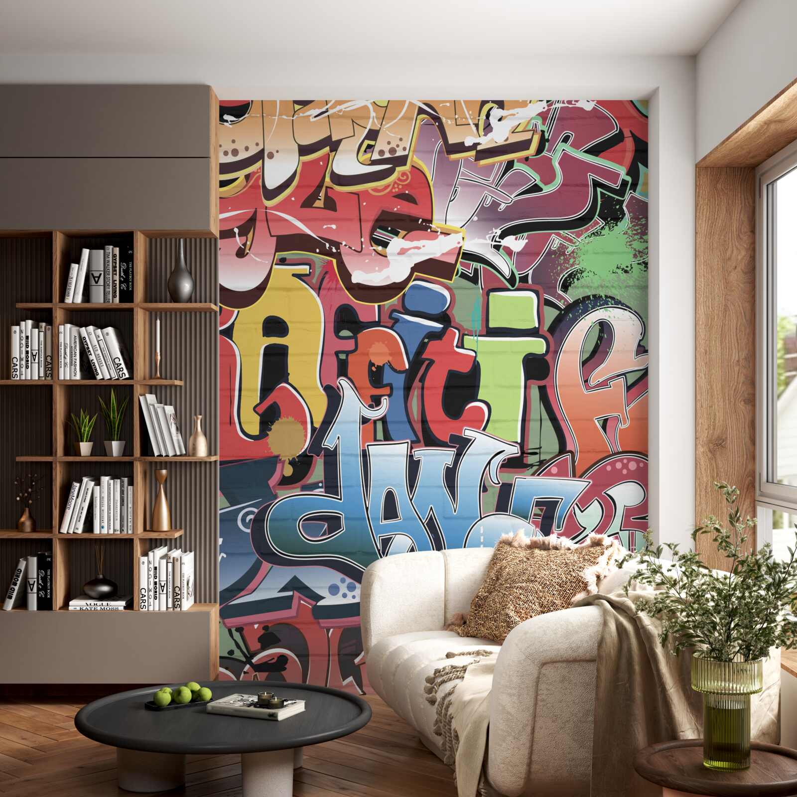 Фотошпалери вибуховий стріт-арт текст