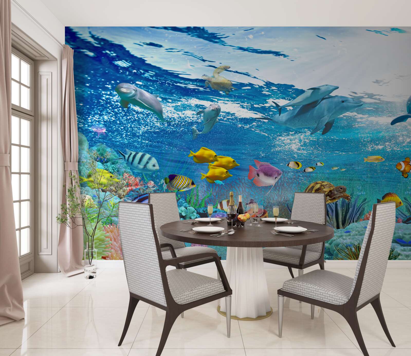 Фотошпалери Світ під водою на глибині