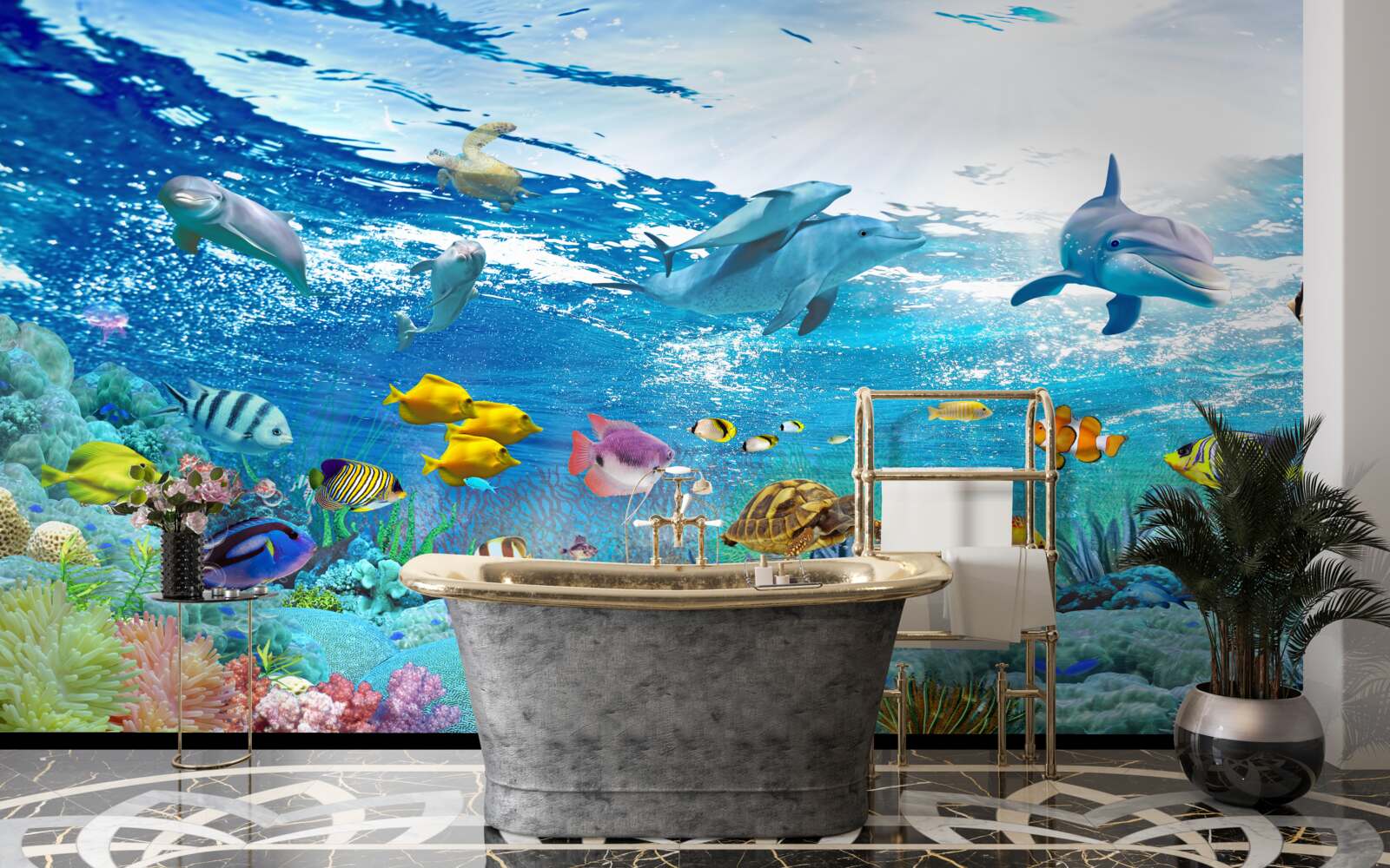 Фотошпалери Світ під водою на глибині