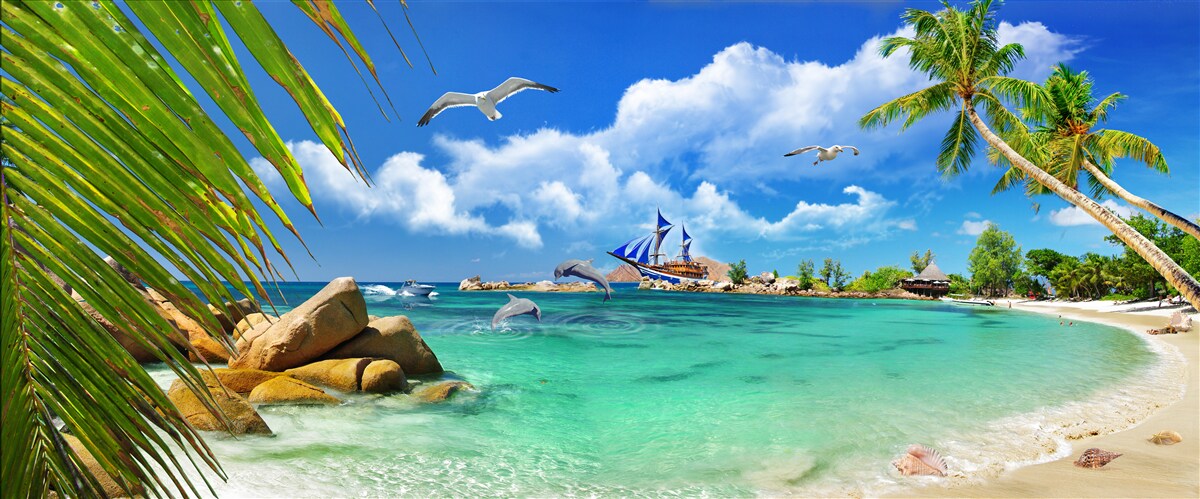 Фотошпалери океанічні та тропічні райони