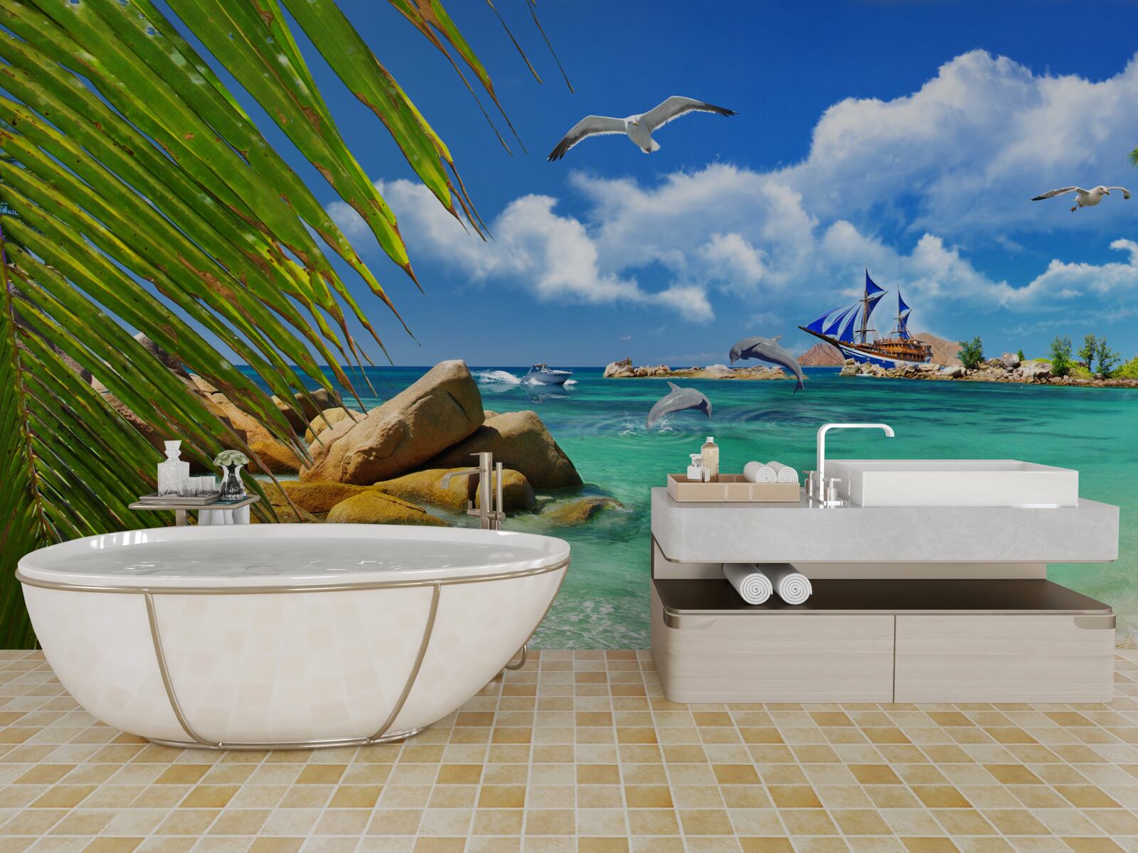 Фотошпалери океанічні та тропічні райони