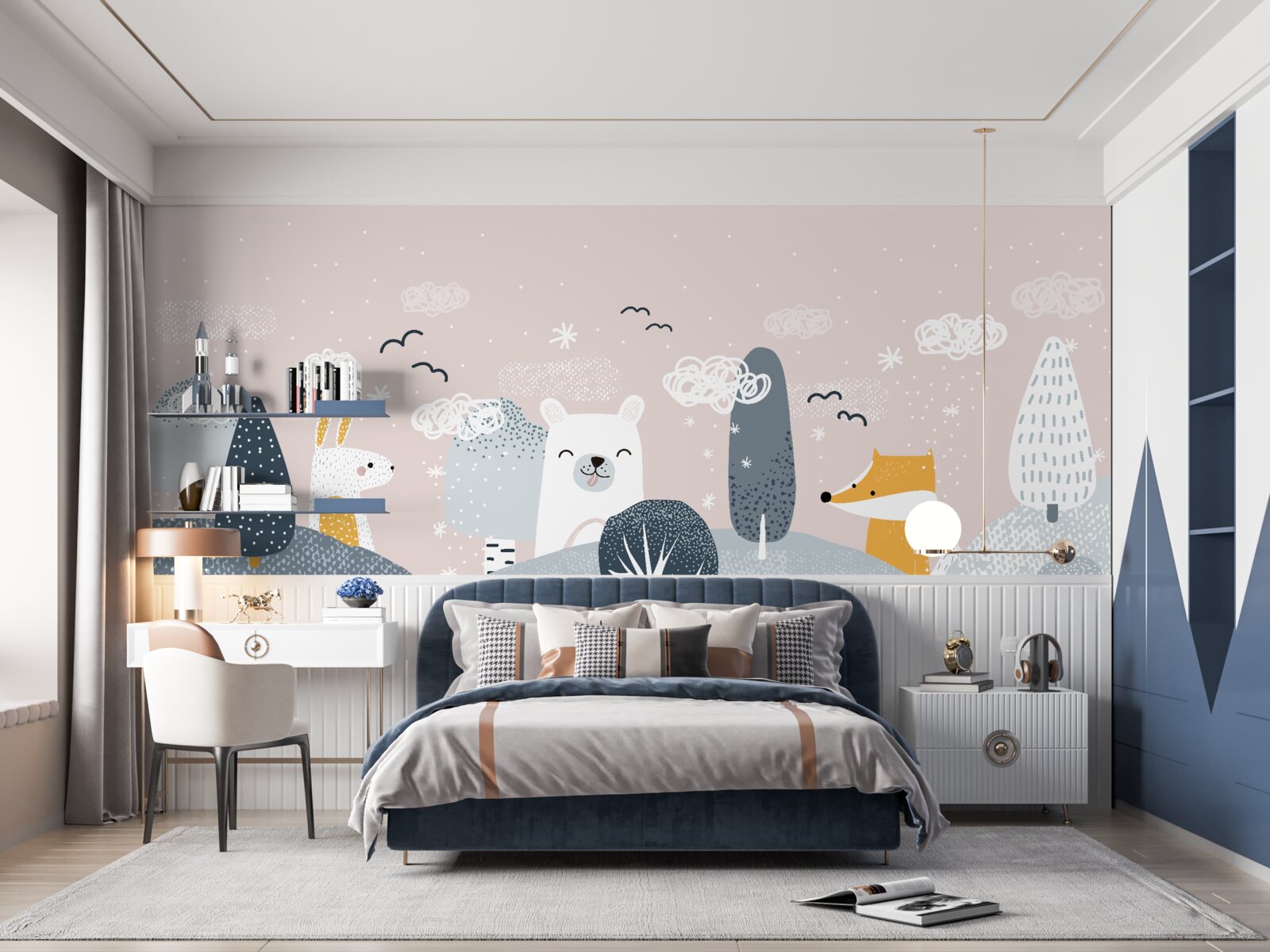 Фотошпалери тварини, зображені в лісі