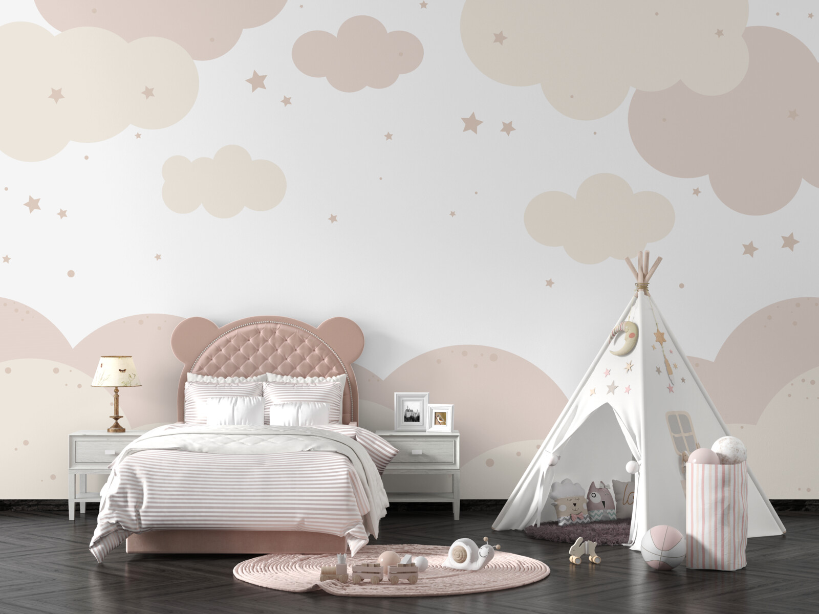 Фотошпалери яскраво забарвлені хмари