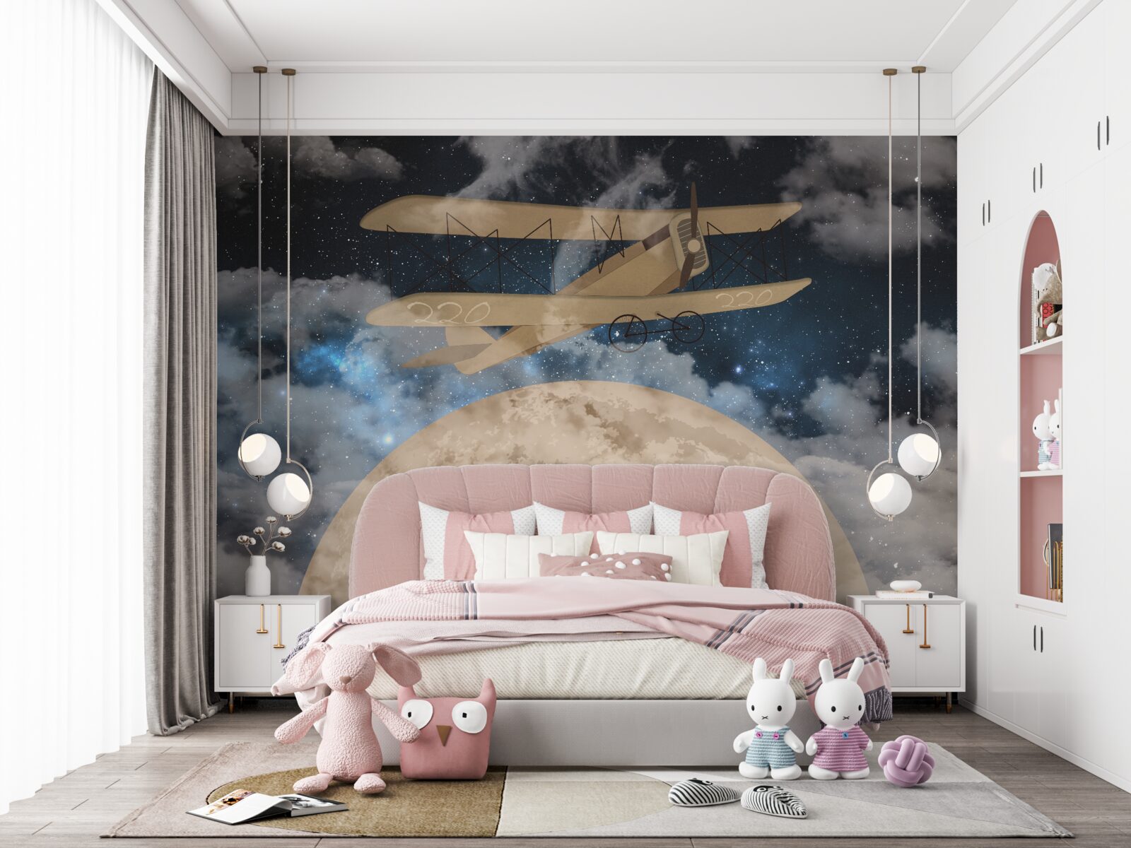 Фотошпалери гвинтовий літак у повітрі