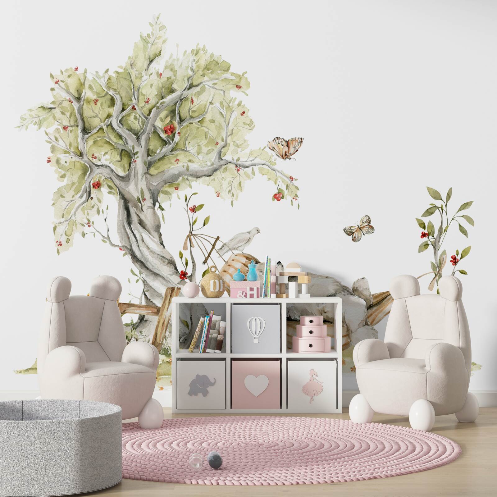 Фотошпалери ведмідь відпочиває на гамаку