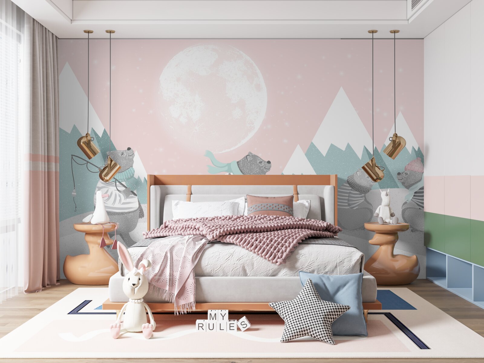 Фотошпалери гірські ведмеді