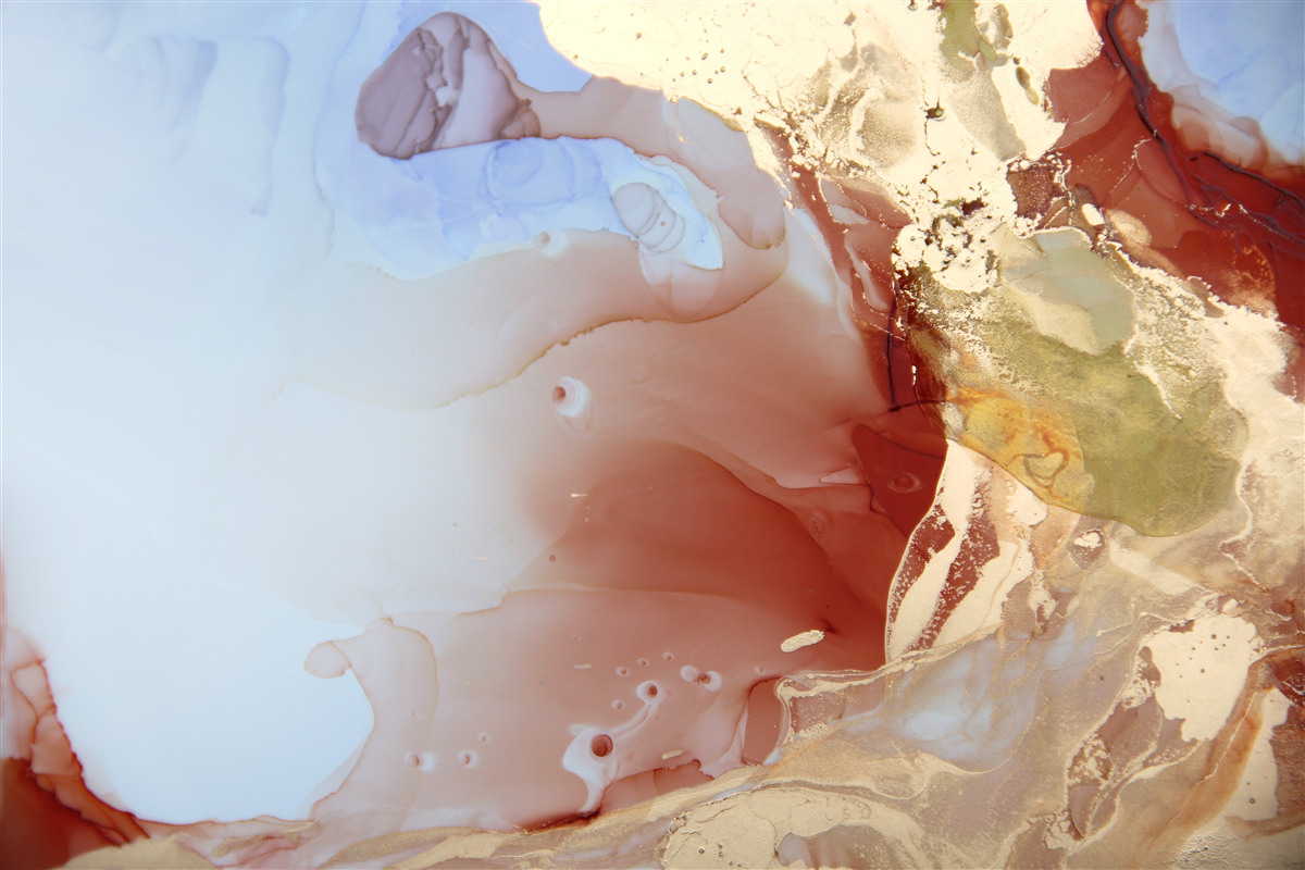 Фотошпалери різнокольорові краплі фарби