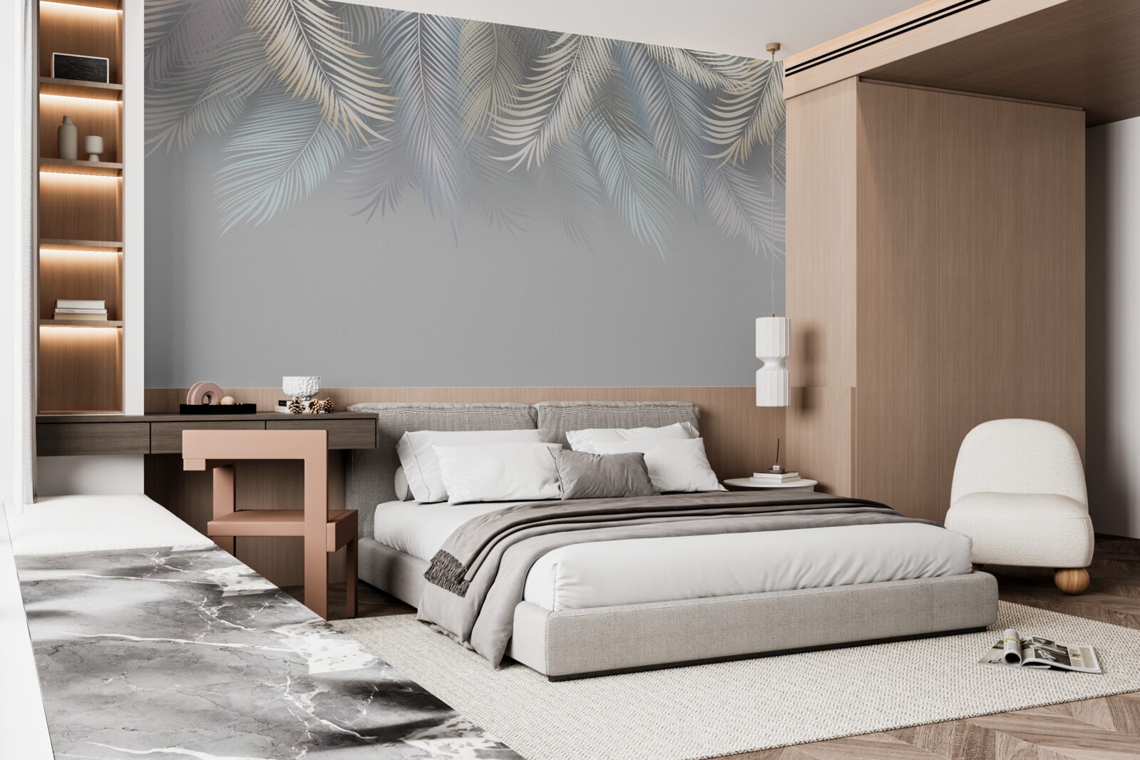 Фотошпалери м'яке листя папороті