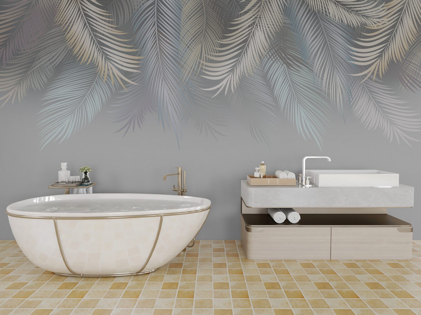 Фотошпалери м'яке листя папороті